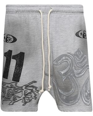 HELLSTAR Shorts Con Stampa Grafica - Grigio