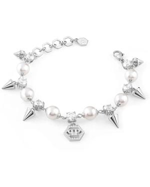 Philipp Plein Pulsera estilo slip-on - Blanco