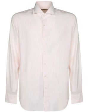 Dell'Oglio Striped Long-Sleeve Shirt - White