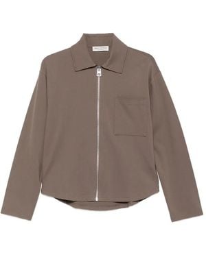 Marc O' Polo Zip-Up Chest-Pocket Jacket - Brown