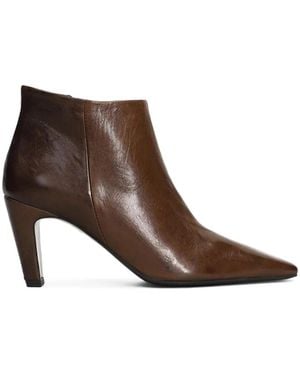Alchimia Pointed-Toe Ankle Boots - Brown