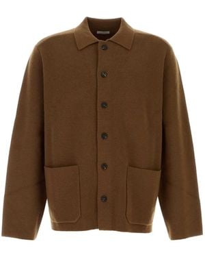 LeKasha Mogo Button Pocket Shirt Jacket - Brown