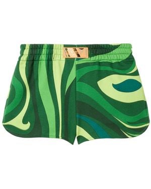 PUCCI Marmo-Print Shorts - Green