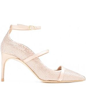 Malone Souliers Diaz Crystal-Embellished Court Shoes - Pink