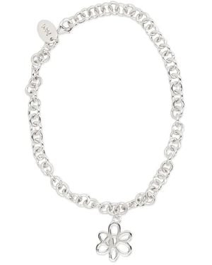 Perks And Mini Schakelarmband Met Bloemenbedel - Wit