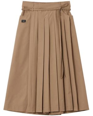 Musium Div. Pantalones Plisados - Marrón