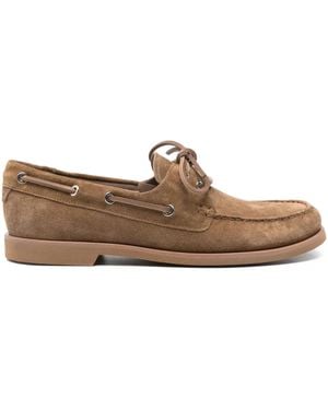 Gianvito Rossi Vandée Segelschuhe Aus Wildleder - Braun