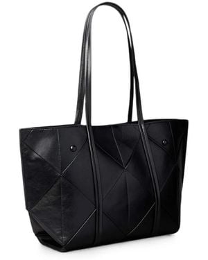 Calvin Klein Woven Emblem Tote Bag - Black