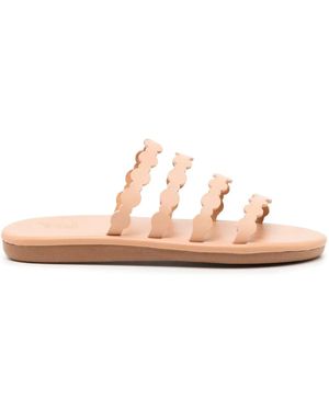 Ancient Greek Sandals Leather Sandals - Pink