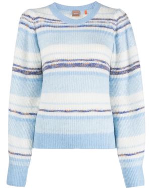 BOSS Sudadera Con Cuello Redondo - Azul