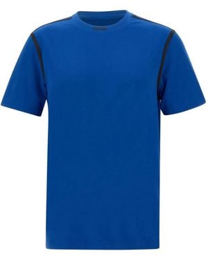 BOSS T-Shirt Girocollo Con Profili A Contrasto - Blu