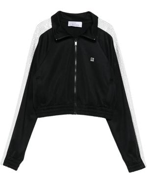 GIUSEPPE DI MORABITO Logo-Detail Cropped Jacket - Black
