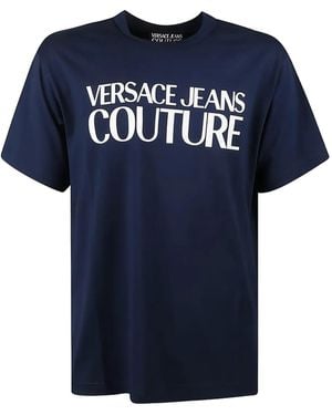 Versace Jeans Couture ロゴプリント Tシャツ - ブルー
