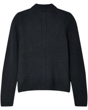 ECKHAUS LATTA◆カーディガン(厚手)/L/毛/GRY/EL21FW-2// Sliced Cardigan in Nightfall – SVRN