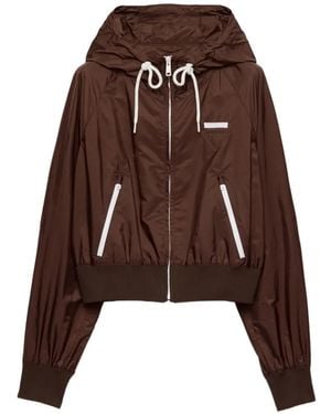 Prada Lightweight Re-Nylon Blouson Jacket - Brown