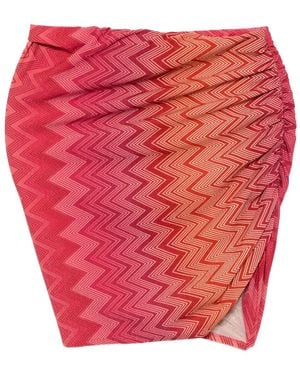 Missoni ジグザグ ラップスカート - レッド