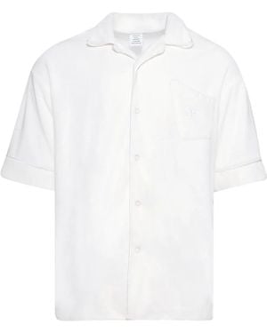 Vetements Towel-Texture Shirt - White