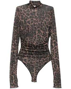 Aniye By Body Con Stampa - Nero