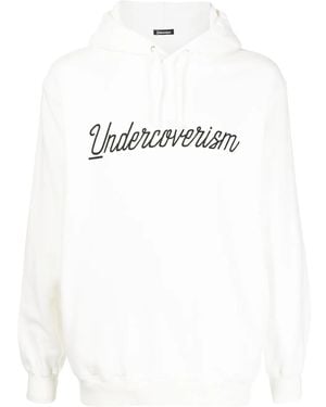 Undercoverism Logo-Print Pullover Hoodie - White