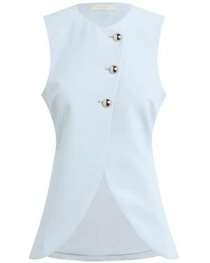 FAVORITE DAUGHTER Button-Up Blouse - Blue