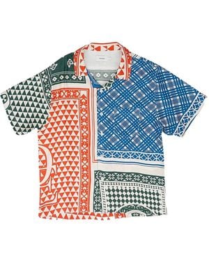 Rhude Button-Down Card Shirt - Blue