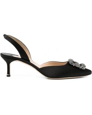 Manolo Blahnik Hangisli Pumps Mit Schnallendetail - Schwarz