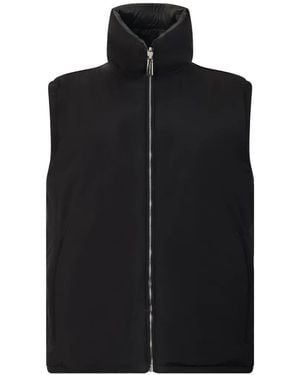 Moorer Abbie Padded High-Neck Waistcoat - Black