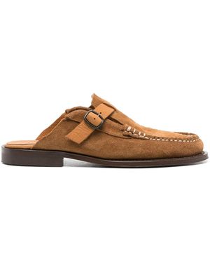 Hereu Barraca Suede Slippers - Brown