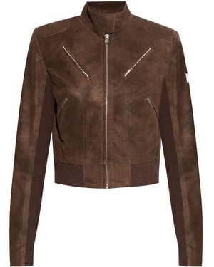 MISBHV Faux-Leather Jacket - Brown