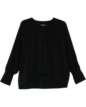 Ermanno Scervino Cuffed Blouse - Black