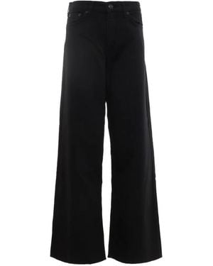 Rag & Bone Andi Wide-Leg Jeans - Black