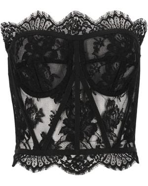 Dolce & Gabbana Lace Bustier - Black