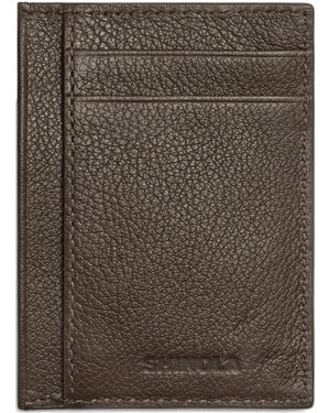Shinola Canfield Id Card Holder - Brown