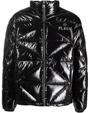 Philipp Plein Padded High-shine Jacket - Black