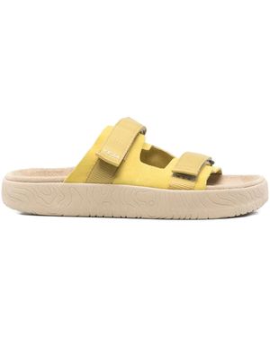 Veja Arpoador Double-Strap Suede Sandals - Metallic