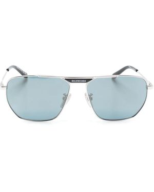 Balenciaga Tag 2.0 パイロットフレーム サングラス - ブルー