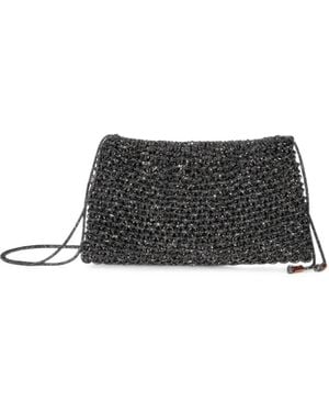 HIBOURAMA Penelope Crystal-Embellished Tote Bag - Black