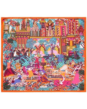Ferragamo グラフィック スカーフ - レッド