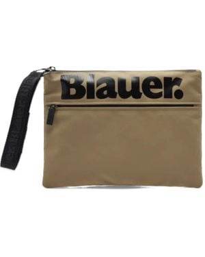 Blauer Clutch Con Stampa - Neutro