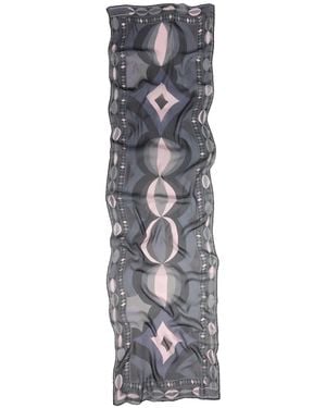 PUCCI Fular De Seda Con Estampado Collane - Blanco