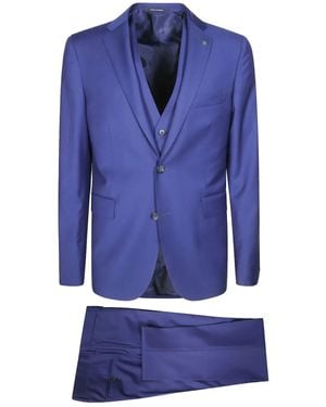 Tagliatore Single-Breasted Suit - Blue