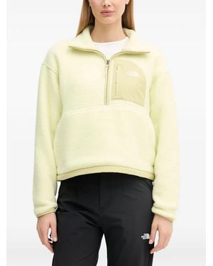 The North Face Fleece-Texture Half-Zip Sweatshirt - Natural