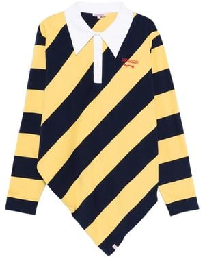 Charles Jeffrey Polo Da Rugby Con Righe Diagonali - Blu