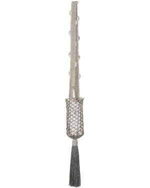 Johanna Ortiz Fates Bouquet Tassel Mini Bag - White