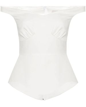 V:PM ATELIER Corynne Off-Shoulder Top - White