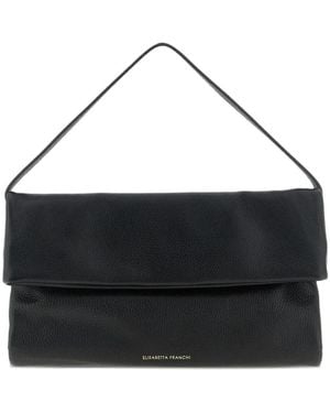 Elisabetta Franchi ロゴエンボス ショルダーバッグ - ブラック