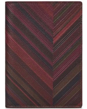 Paul Smith Custodia Passaporto Con Motivo Chevron - Viola