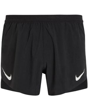Nike Swoosh-Print Layered Shorts - Black