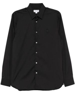 Lacoste Logo-Appliqué Shirt - Black