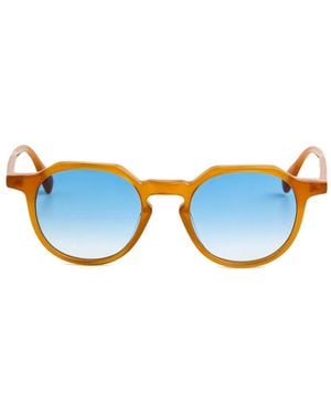 Gigi Studios Nora Geometric Sunglasses - Blue